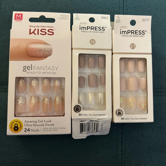 NWOT New Impress Kiss Press On Nail Lot - Picture 2 of 8